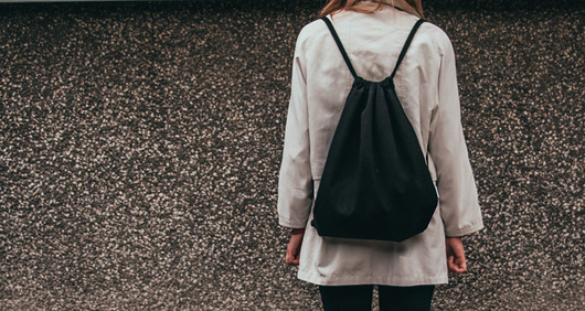 plecaki Worek bawełniany czarny handamde