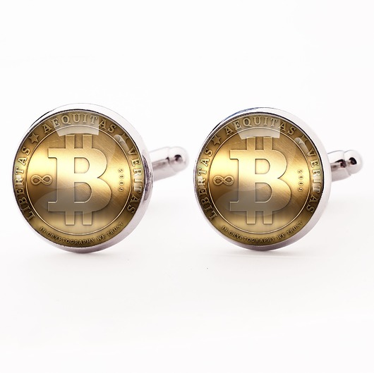Bitcoin - spinki do mankietów - 0764 EgginEgg Men