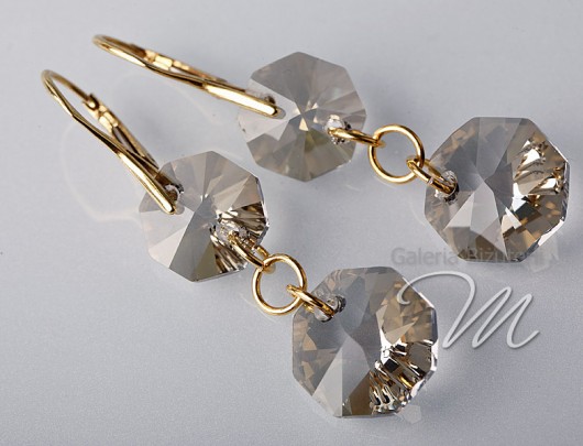 kryształ Swarovski Crystal Silver Shade Gold mellody