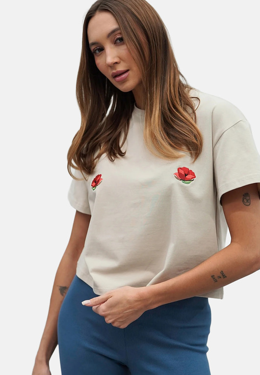 t-shirt damskie T-shirt Crop-Voil