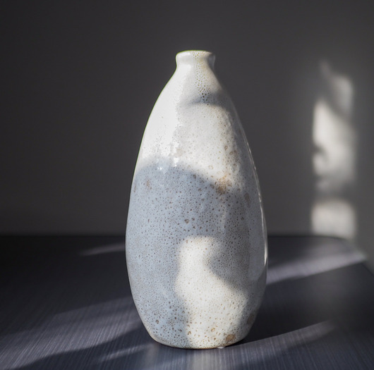 wazony Wazon z porcelany kremowy/brązowy-23 cm