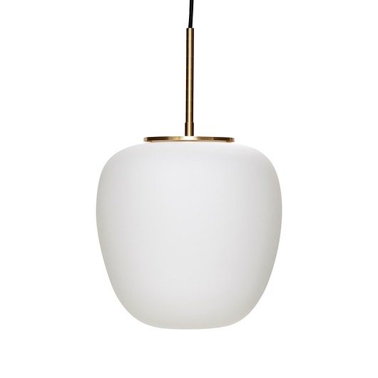 Lampa wisząca Blink biała szkło 28cm Home Design