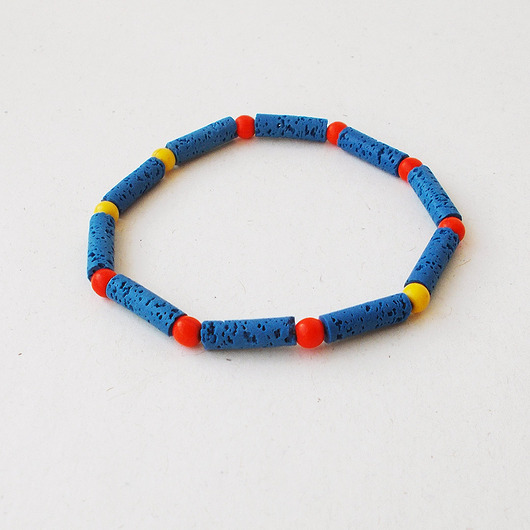 bransoletki - inne Bransoletka wakacyjna Lawa