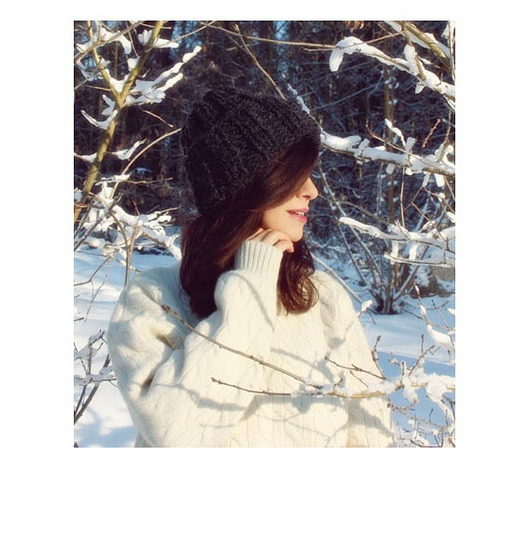 czapki damskie Chunky beanie  z wełną Alpaca Alpine