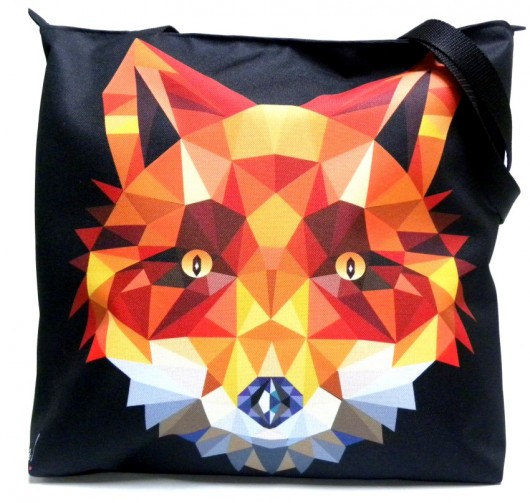 Duża torba na zamek z autorskim motywem:) Gaul Designs