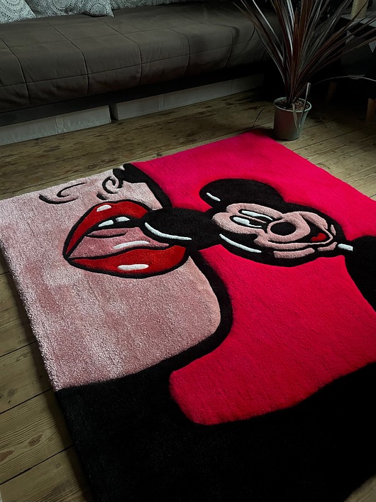 dywany Dywan tuftingowy w stylu pop art