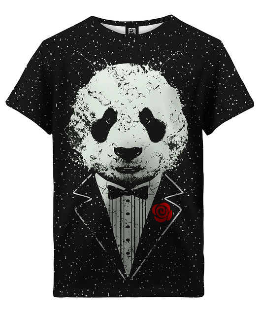 t-shirty dla dziewczynki T-shirt Girl DR.CROW Panda Godfather