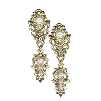 Klipsy z perełką kryształ Swarovski themonik