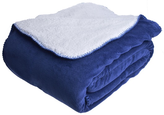 Koc dwustronny White-Navy MIA home