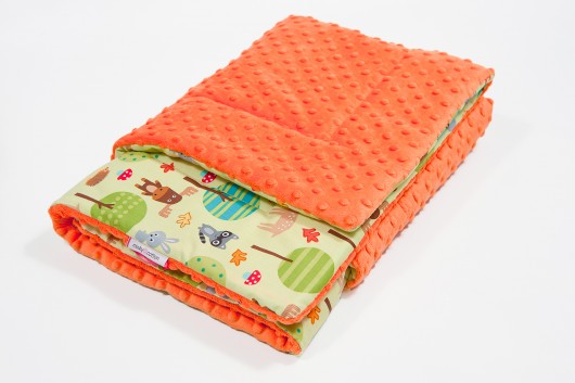 Mięciutki kocyk miny - las - 75x100 Minky and Cotton