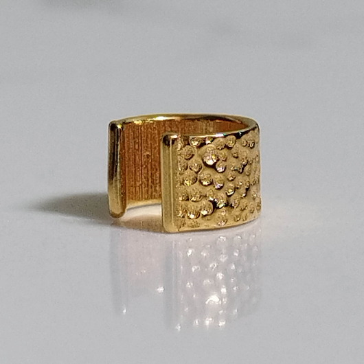 kolczyki pozłacane Nausznica Craft