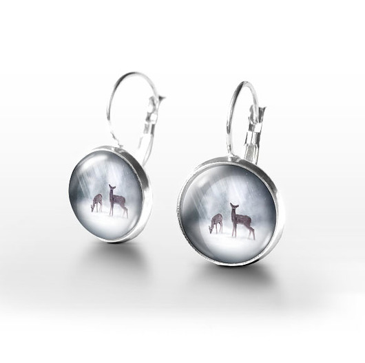 kolczyki szklane Kolczyki - Sarenki