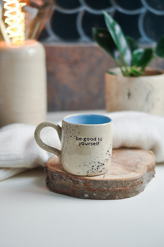 kubki Ceramiczny Kubek 250 ml "be good to yourself"