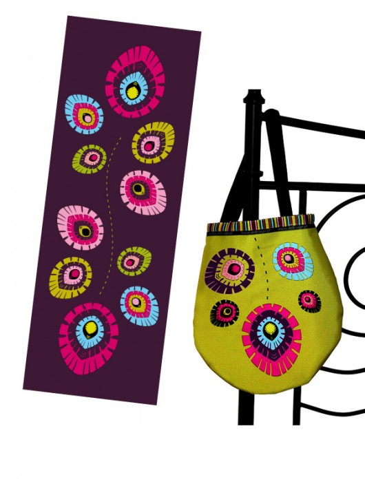 Zamówienie - folk elements 50x140cm i torebka AT design