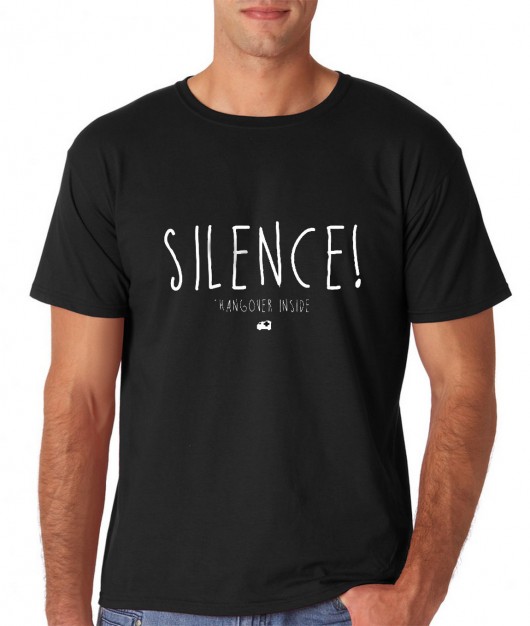 SILENCE! HANGOVER INSIDE czarny M L XL MUNGO