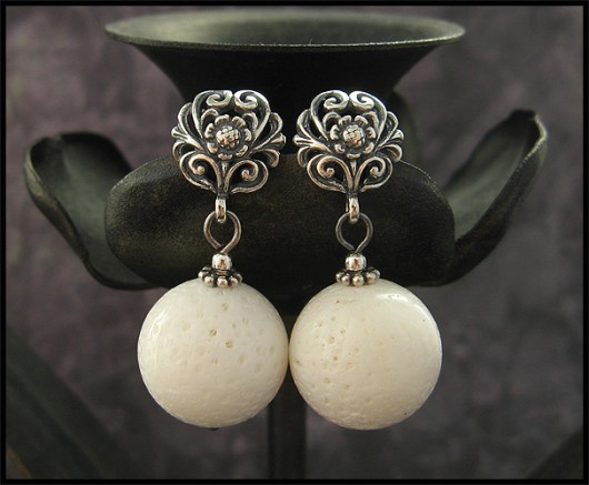 LUXURY- Biały Koral w Ornamentach Little Dreamer