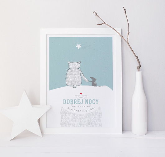 Obrazek A4 - dobrej nocy Desihome