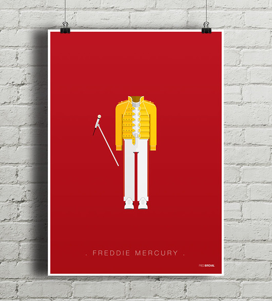 Freddy Mercury - plakat minimalmill
