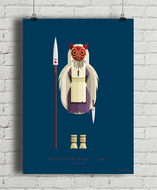 plakaty Księżniczka Mononoke - plakat anime Ghibli