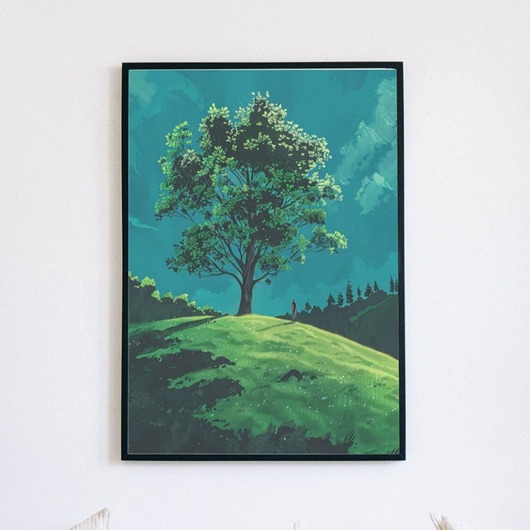 plakaty Plakat - Pod zielonym drzewem