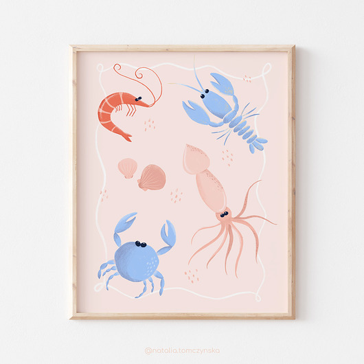 plakaty Plakat Seafood