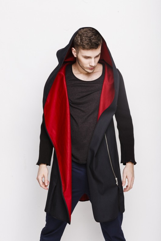 Płaszcz dwustronny jeans moxos