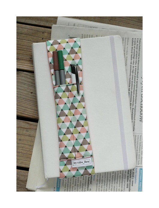 pokrowce i etui - różne Piórnik na notes, kalendarz - Trójkąty