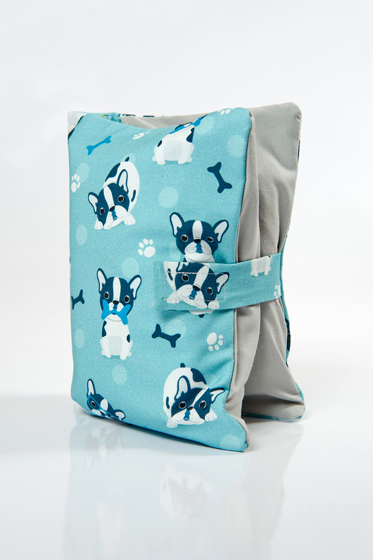 Etui  na pieluchy i chusteczki - buldożki Minky and Cotton
