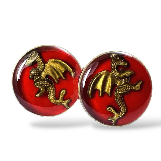 spinki do mankietów Spinki do mankietów - SMOKI (RED)