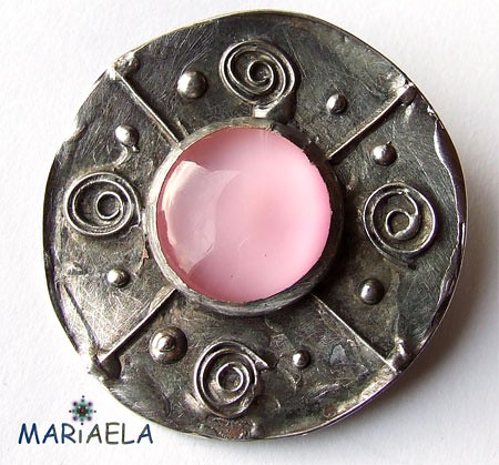 BROSZKA MANDALA RÓŻ MARIAELA