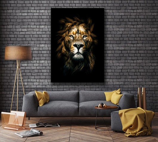 grafiki i ilustracje Plakat Lew - różne formaty