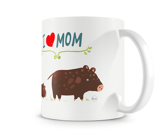 kubek. I love mom - dziki Love Life and Forest