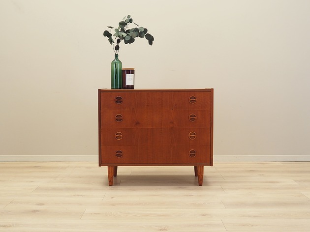 komody Komoda tekowa, duński design, lata 70, produkcja: Dania