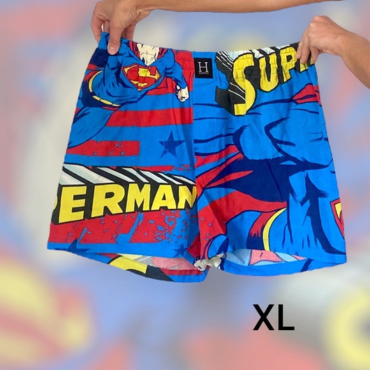 spodnie męskie Spodenki unisex do spania bokserki drugie życie SUPERMAN