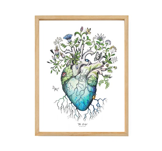 Plakat Heart Regina Land Atelier