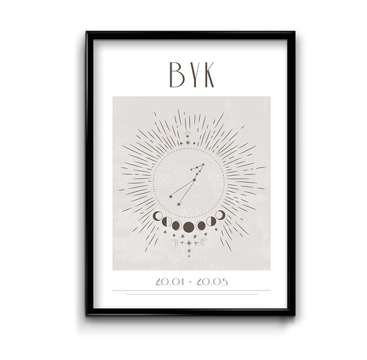 plakaty Plakat Byk Boho
