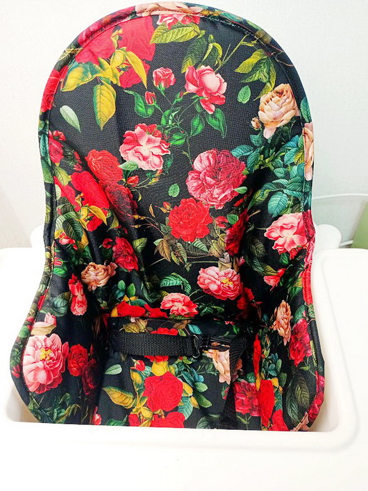 poduszki do pokoju dziecka Wkładka do krzesełka Ikea-róże