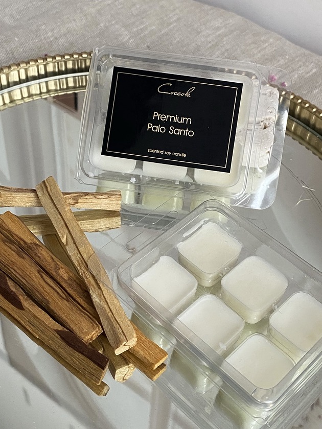 świeczniki i świece Premium Palo Santo- wosk sojowy do kominka 66g (wybierz swój zapach)