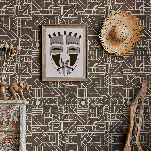 tapety i naklejki ścienne Powtarzalny szablon malarski / AZTEC MOSAIC