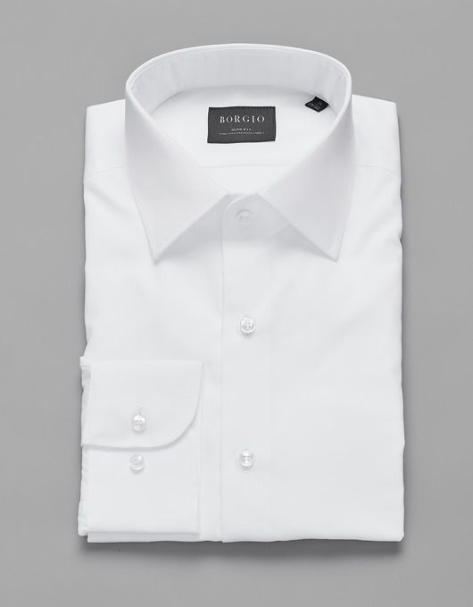 koszula męska forenza biały slim fit  00222 BORGIO