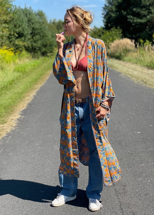 bluzki kimonowe damskie Kimono Sunset