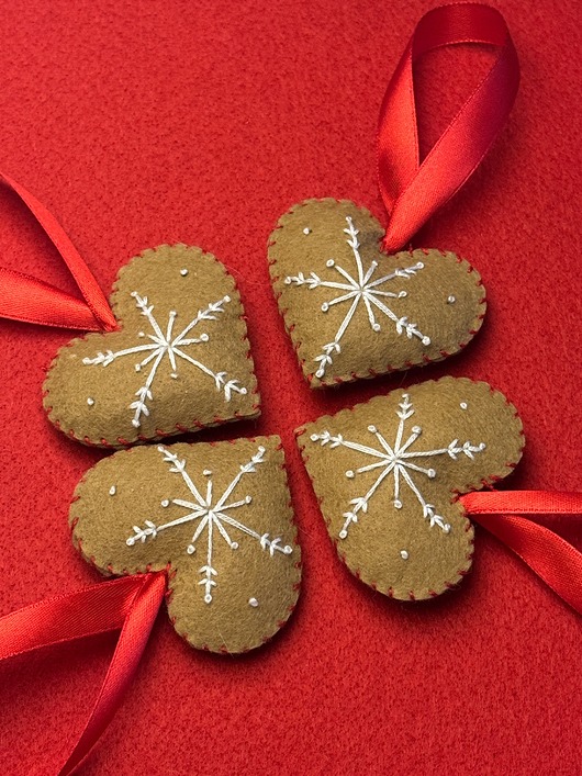 ozdoby choinkowe 01 Zawieszka choinkowa PIERNIK serce