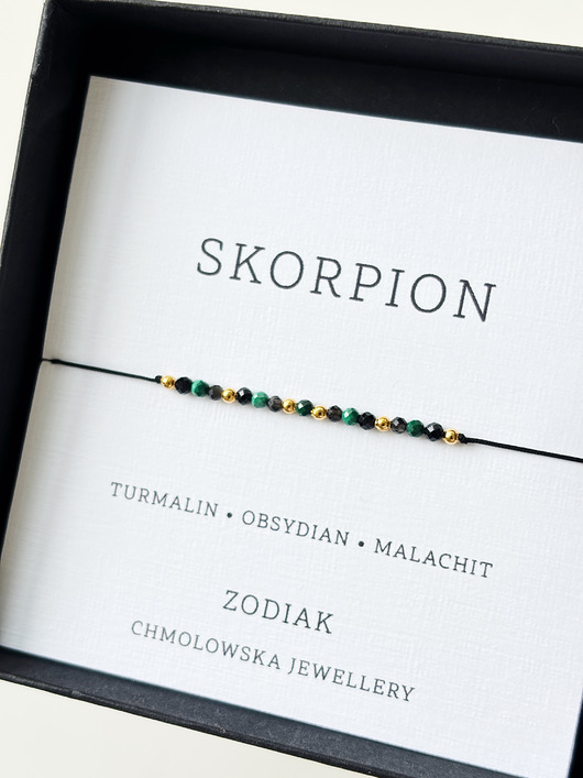 bransoletki na sznurku Zodiak bransoletka SKORPION