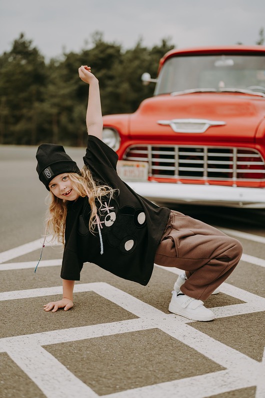 t-shirty dla chłopców T-shirt oversize Mocha Teddy