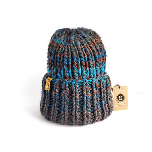 czapki damskie MAXCOLOR zimowa czapka "jesienne jezioro"