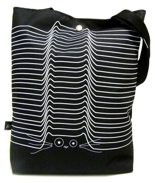 Torba na napę z kotami wzór autorski Gaul Designs