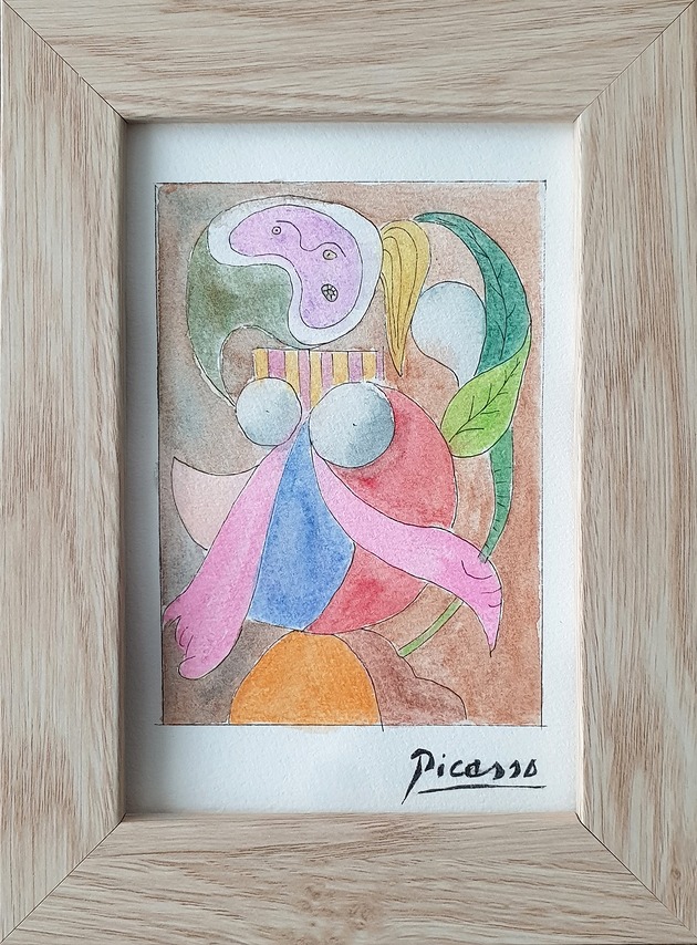 grafiki i ilustracje Obraz ręcznie malowany "Szkice z Hiszpanii" +rama kopia Picasso