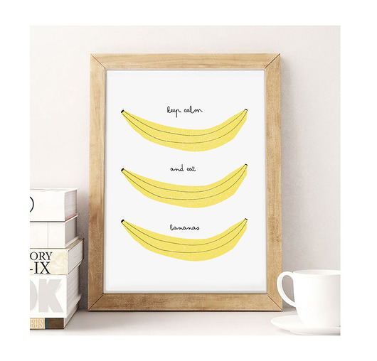 Plakat-Keep calm and eat bananas|A3 wejustlikeprints