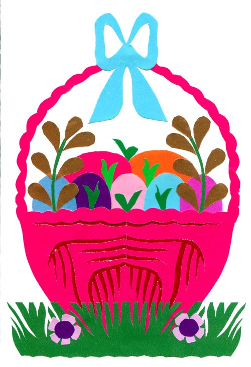 WIELKANOC_5 (Easter Cutout Card)  na ludowo
