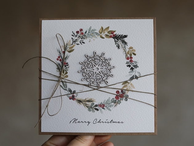 Kartka świąteczna Merry Christmas sorte